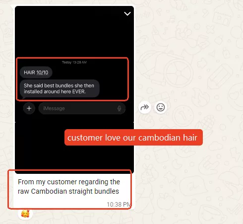 👑Cambodian Raw Hair Bundles - Straight Human Hair Weave