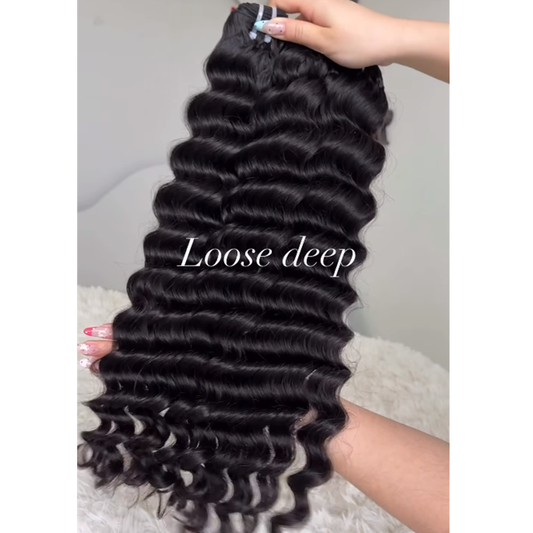 Cambodian Raw Hair Bundles - Loose Deep Wave | 100% Raw Human Hair
