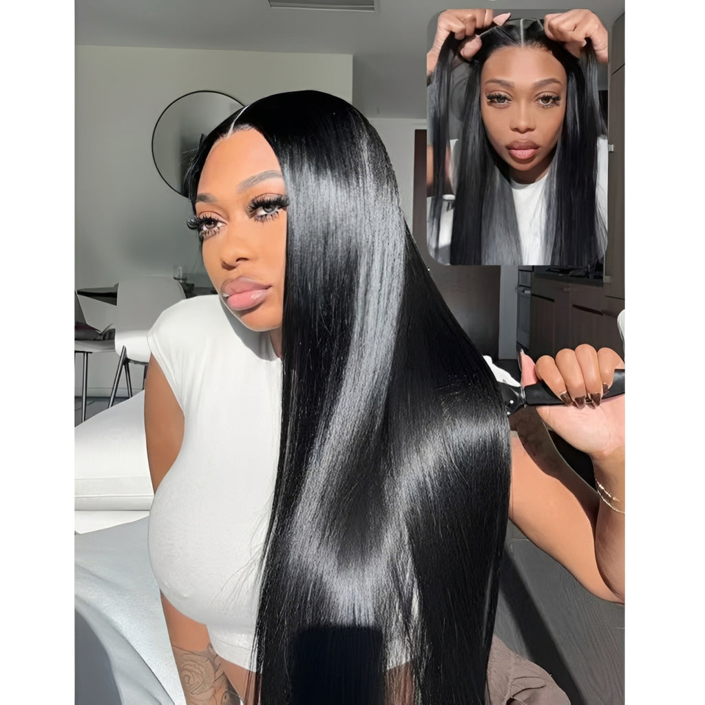 250% Density HD Lace Closure & Frontal Straight Wig - Premium Cambodian Raw Hair | That Girl Hair