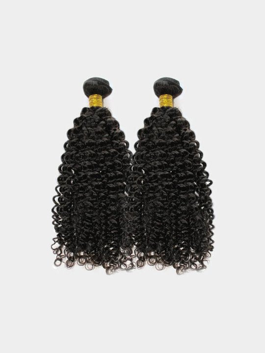 Brazilian Virgin Hair Jerry Curly Bundles - 100% Human Hair Weave