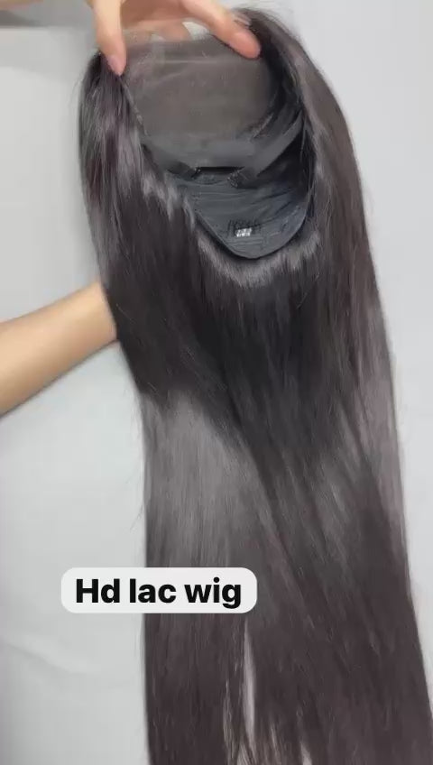 250% Density HD Lace Closure & Frontal Straight Wig - Premium Cambodian Raw Hair | That Girl Hair
